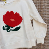 Felpa fiore ricamo fluffy Compania Fantastica 42423