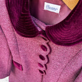 Cappotto in lana bordeaux I251004