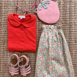 Polo con colletto rotondo arancio Mariella Ferrari CAI9