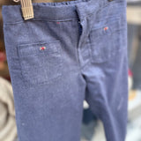 Pantalone palazzo color Denim con ricamo Camilla 37323 Kidiwi
