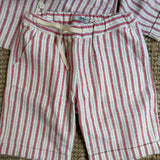 Bermuda righe burro e rosso DK621