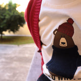 HELLO WINTER DK551 Teddy Bear Long Sleeve T-Shirt