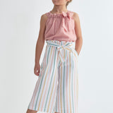 Top rosa con fiocco laterale Tartaleta B8278