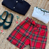 Bermuda LAB tartan con fiocco