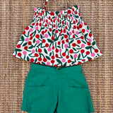Shorts verde Compania Fantastica 43423
