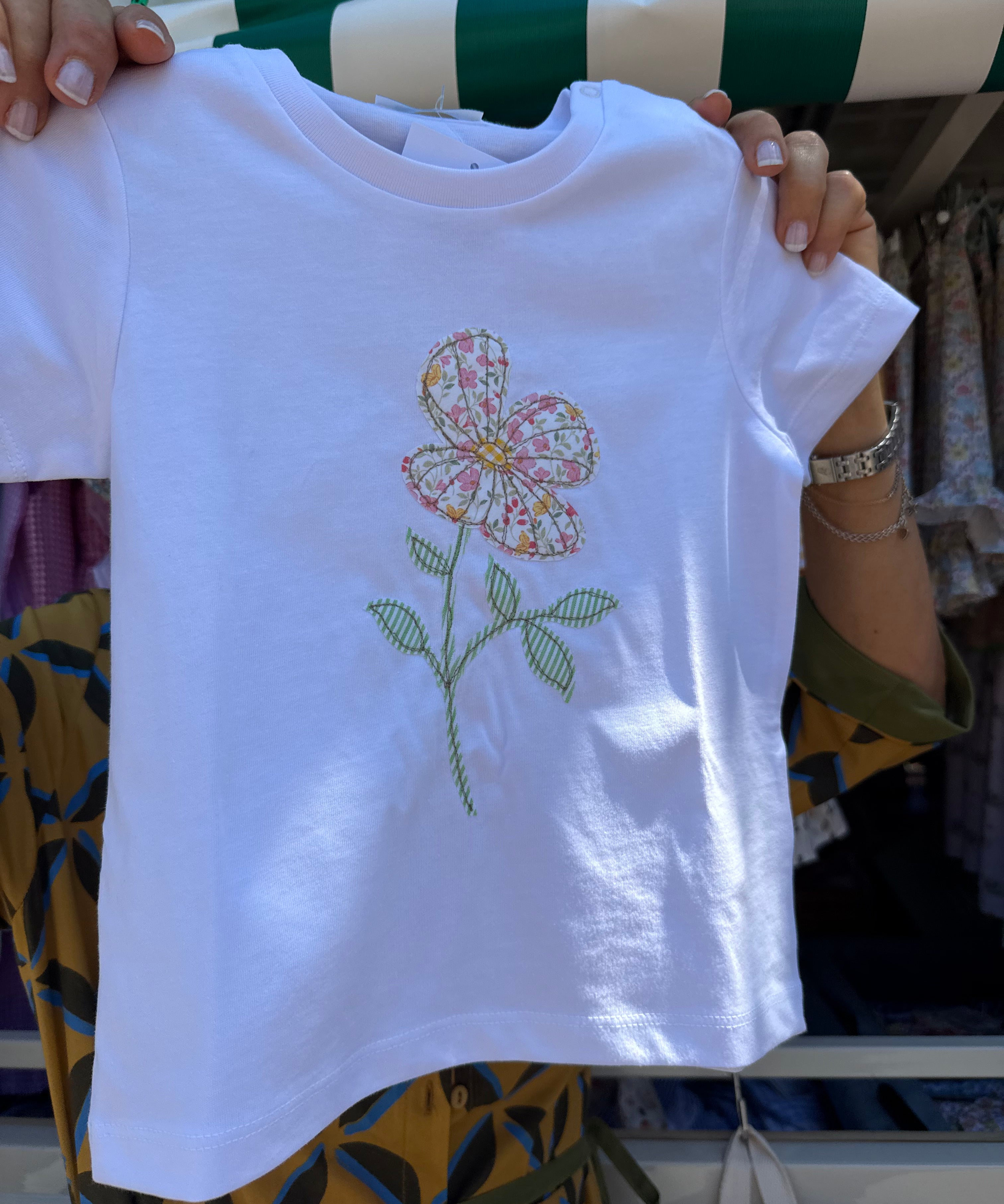 T-shirt LAB patch fiore