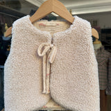 Gilet teddy con fiocchetto TS94G BabyGi