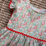 Abito scamiciato fantasia pesche Mariella Ferrari STF6