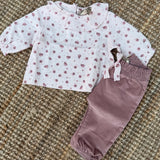 Camicia colletto frill fiorellini Tiny Soul TS733 TS749