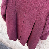 Cappotto in lana bordeaux I251004