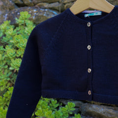 Cardigan girocollo blu scuro Mi Lucero x LA NUVOLA LAB I25293