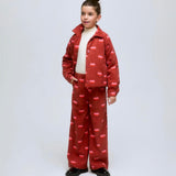 Pantalone Compania Fantastica velluto a costine fantasia bocche 11411