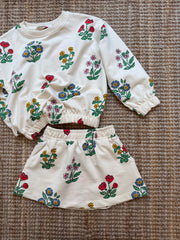 Felpa fiorellini Compania Fantastica 42418