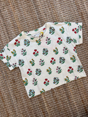 T-shirt cropped fiorellini Compania Fantastica 42415