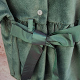 Pagliaccetto velluto verde con colletto cappe Mariella Ferrari PGE5