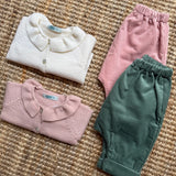 Pantalone velluto a coste verde La Mascot 542101724