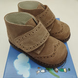 Suede leather shoes strap sand B2138