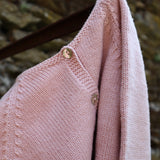 Cardigan girocollo rosa Mi Lucero x LA NUVOLA LAB I25293