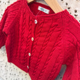 Cardigan trecce rosso Mi Lucero x LA NUVOLA LAB 26295