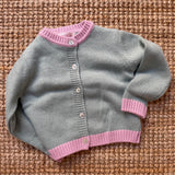 Cardigan misto cashmere salvia orchidea Malvi F2M006GFLL