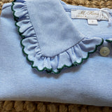 Pink crewneck cardigan newborn Mi Lucero x LA NUVOLA LAB I24064