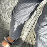 Pantalone LAB unisex velluto a coste grigio