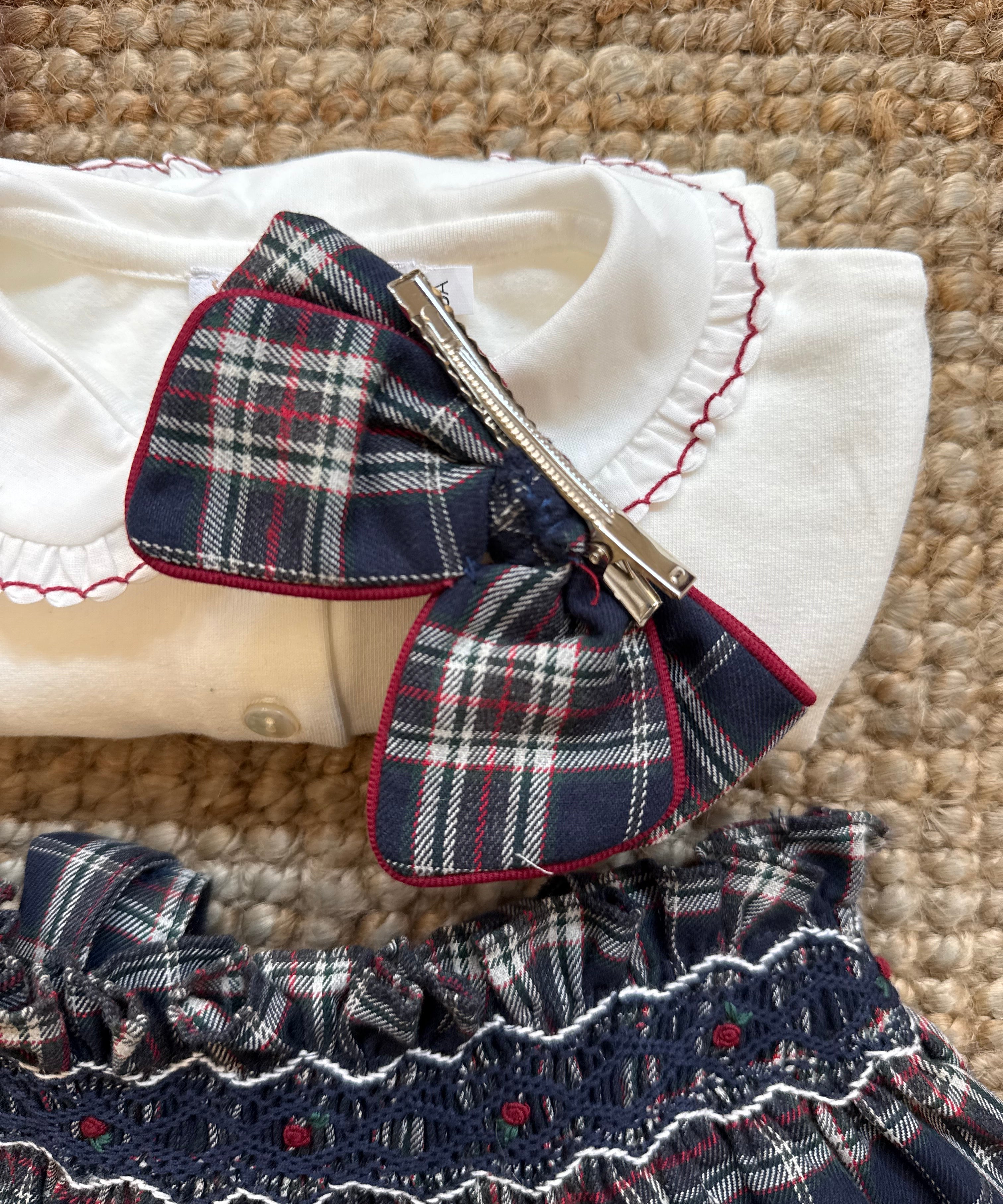 Fiocco per capelli tartan 37276 Kidiwi