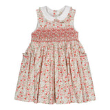 Abito ricamo smock fantasia fragoline Ixia Kidiwi 36201