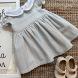 Abito righe colori tenui Ibiza Deolinda DBV26421