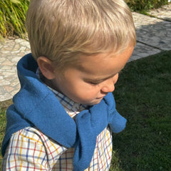 Maglioncino girocollo misto cashmere blu Mariella Ferrari MGS17