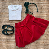 Gonna velluto rosso Malvi FCCM024GNVV