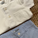 Bermuda righine azzurro DK545