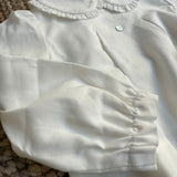 Milk Blouse Round Collar 03405
