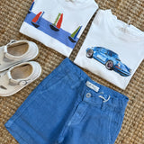 T-shirt mezza manica stampa Porsche Mariella Ferrari TSI9