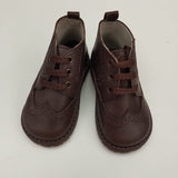 Dark Brown Lace-Up Leather Shoes B2917