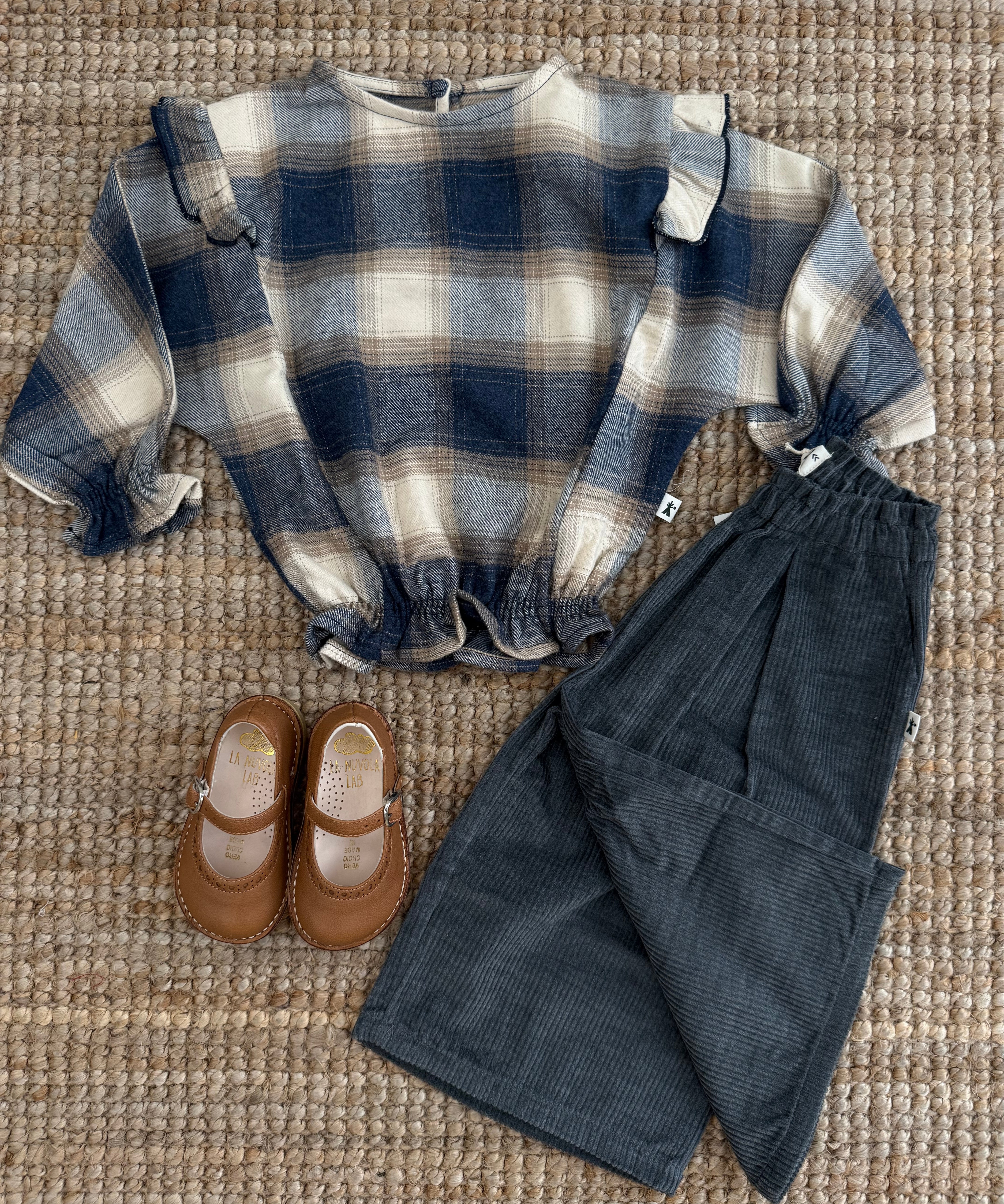 Camicetta tartan BK5049 Petit Indi