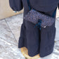 Pantalone in caldo cotone a zampa con maxi balze art EN25062