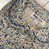 Camicetta fiorellini con colletto punto smock Malvi FCCM042CAPR
