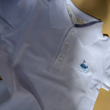 Polo classica in piquet bianco ricamato a mano Baby Gi PL173BMC