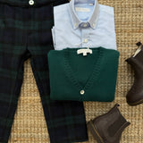 Pantalone con pences tartan blackwatch Mariella Ferrari PTG7