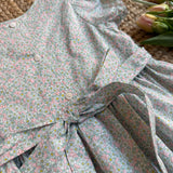 Abito fantasia fiorellini con ricamo smock Malvi & Co S26M005VECPR