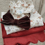 Camicetta LAB Clizia bosco con colletto petalo a manica lunga