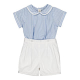 Completo righine azzurro e bianco Barnabé Kidiwi 36044