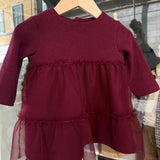 Abito bordeaux tulle 138313 Time to Bloom