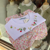 Bloomers LAB coulotte in cotone fiorellini base bianca