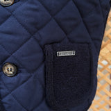 Gilet trapuntato blu 3435 Marae