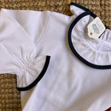 Polo LAB piquet colletto Pierrot profilo blu