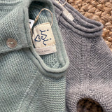 Cardigan links misto cashmere grigio Malvi FCCI118GFLL