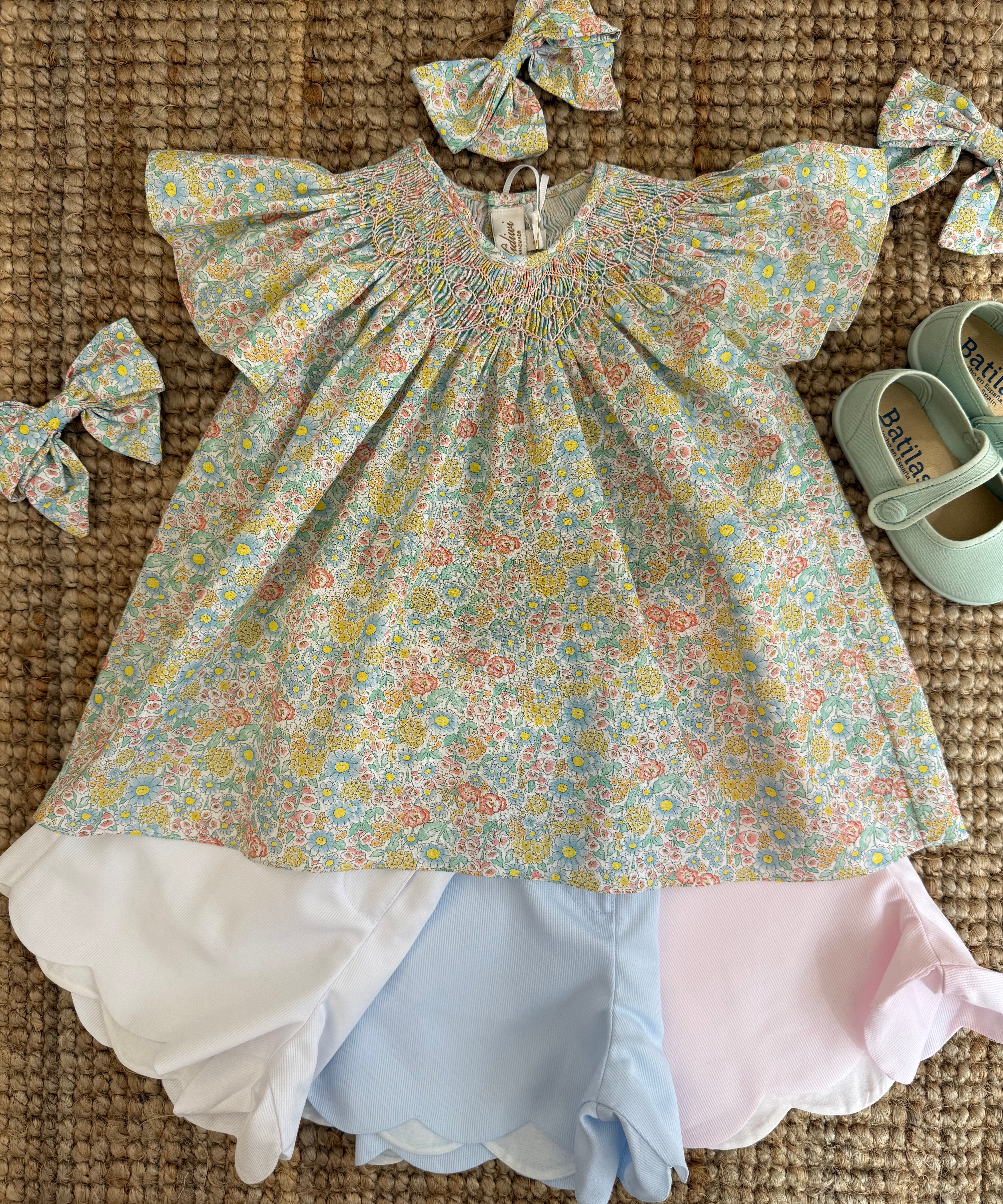 Shorts piqué bianco Sandra Kidiwi 30154