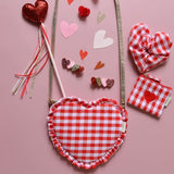 Borsa tracolla cuore vichy G2589R